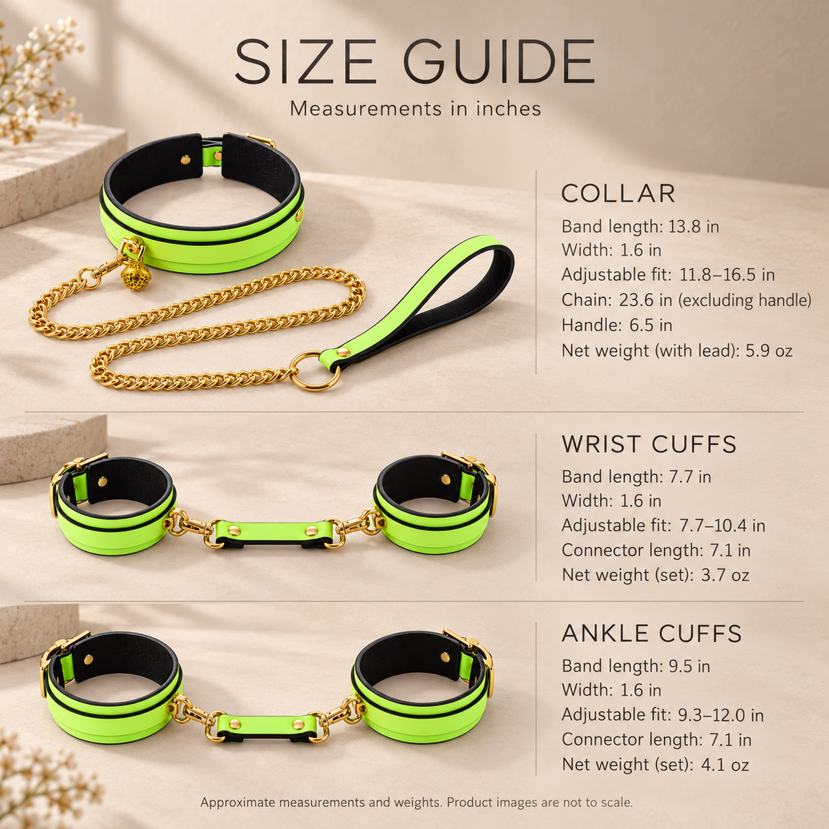 Midnight Glow Bondage Set & Green