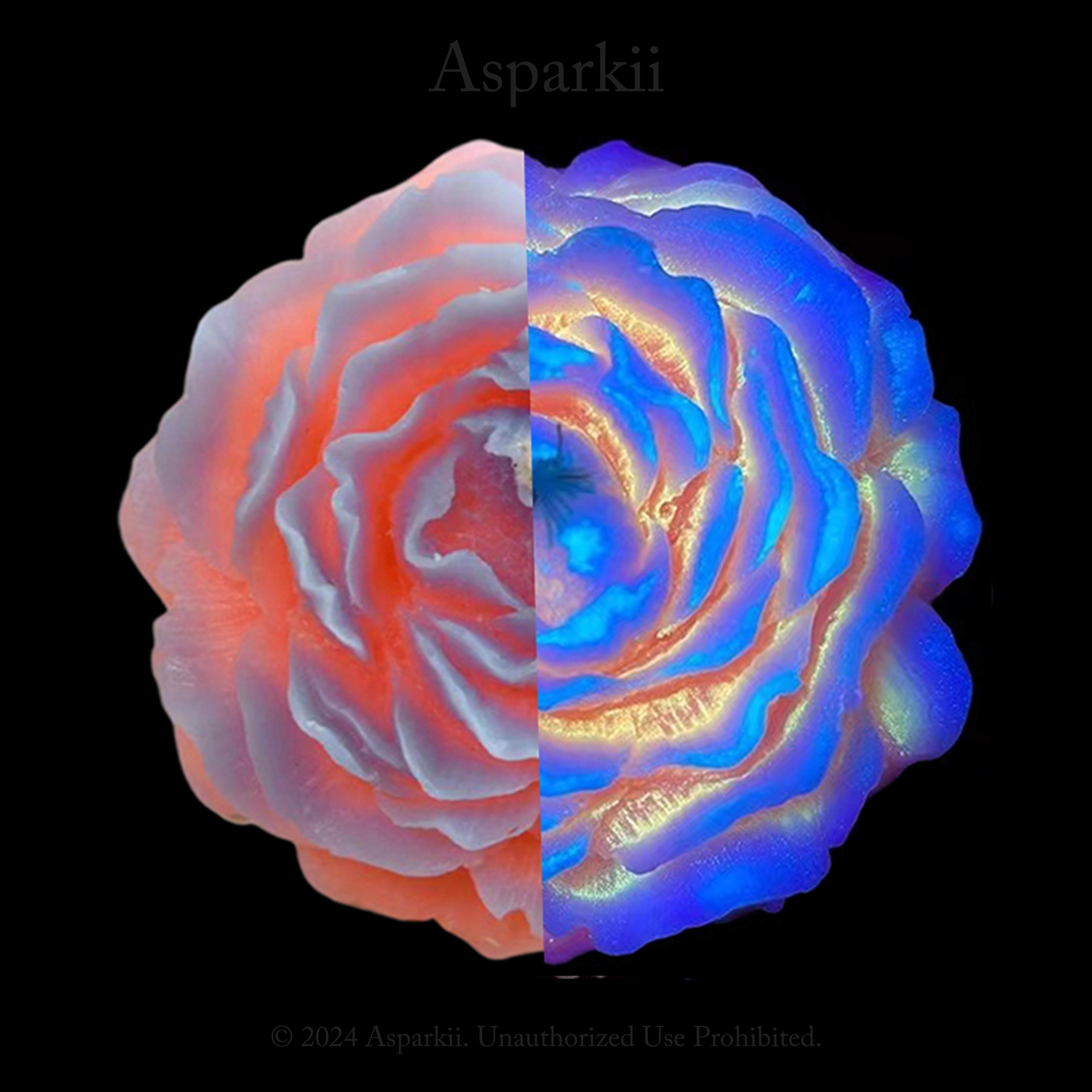 B101] Fluorescent style Twilight Rose Low Temp Candles – Asparkii