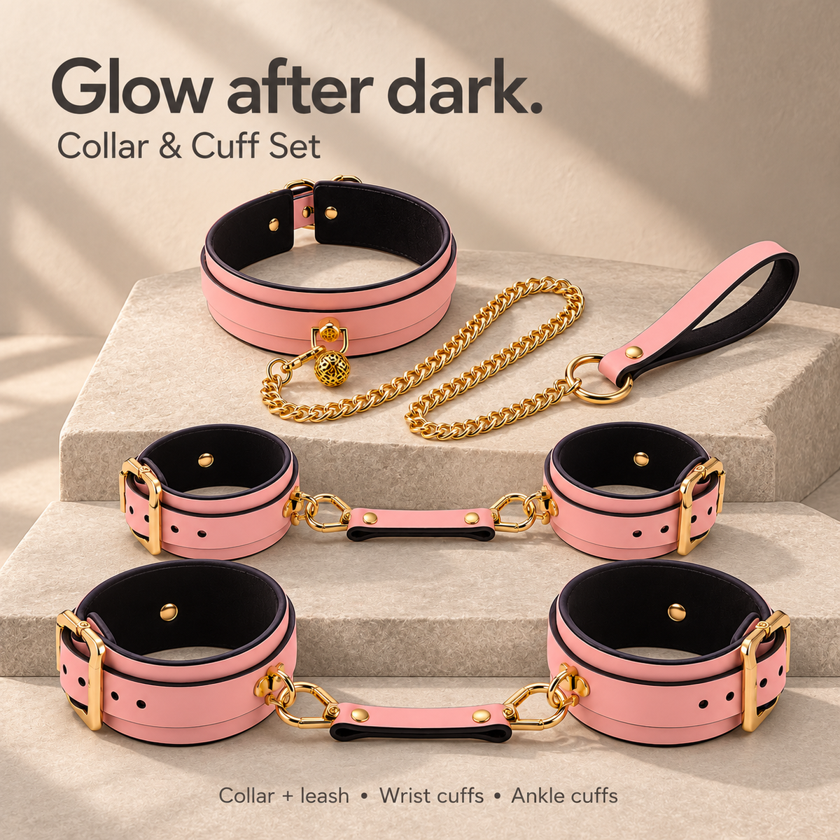 Midnight Glow Bondage Set & Pink