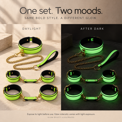 Midnight Glow Bondage Set & Green