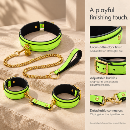 Midnight Glow Bondage Set & Green