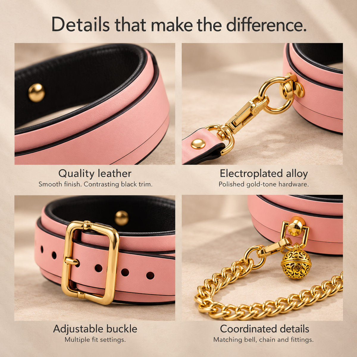 Midnight Glow Bondage Set & Pink