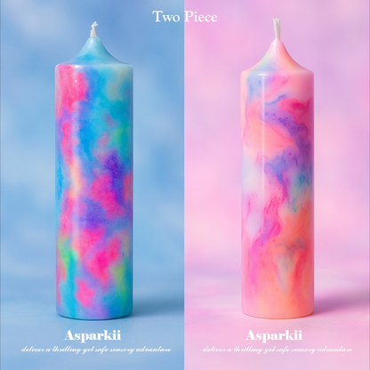 Aurora Dreams Duo: Dreamy Pink & Dreamy Blue Low Temp Candles