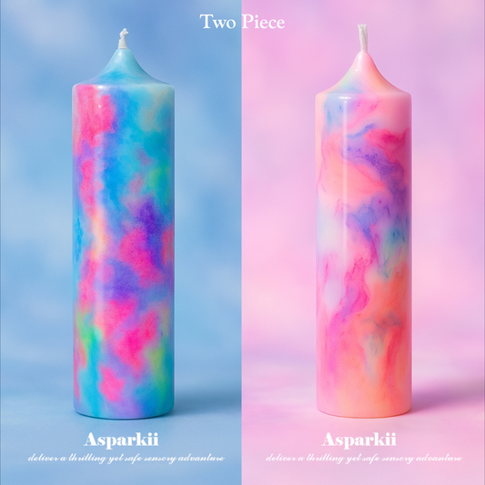 Aurora Dreams Duo: Dreamy Pink & Dreamy Blue Low Temp Candles