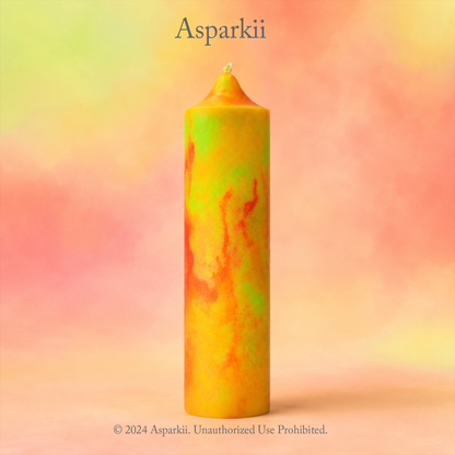 [C107] Fluorescent style Dreamy Citrus Aurora Low Temp Candles