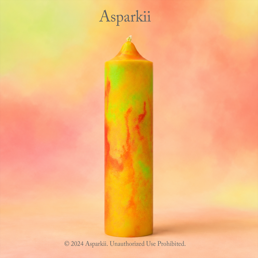 [C107] Fluorescent style Dreamy Citrus Aurora Low Temp Candles