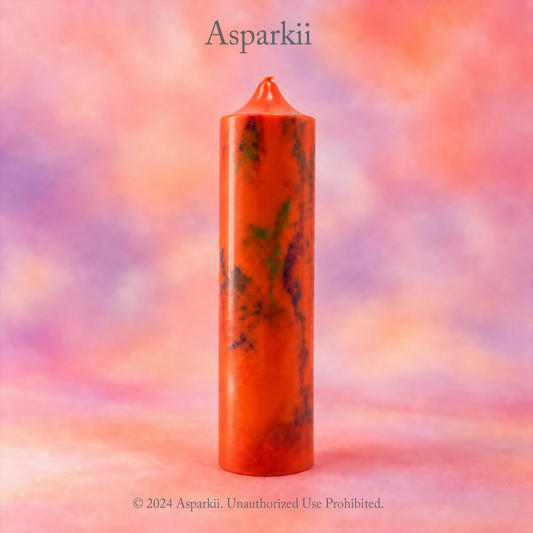 [C106] Fluorescent style Dreamy Sunset Aurora Low Temp Candles