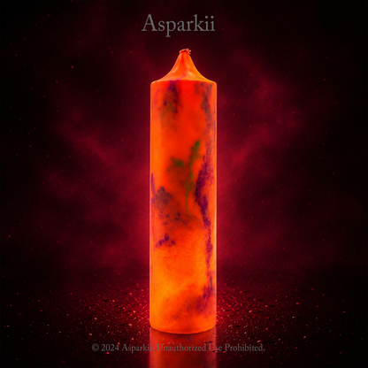 [C106] Fluorescent style Dreamy Sunset Aurora Low Temp Candles