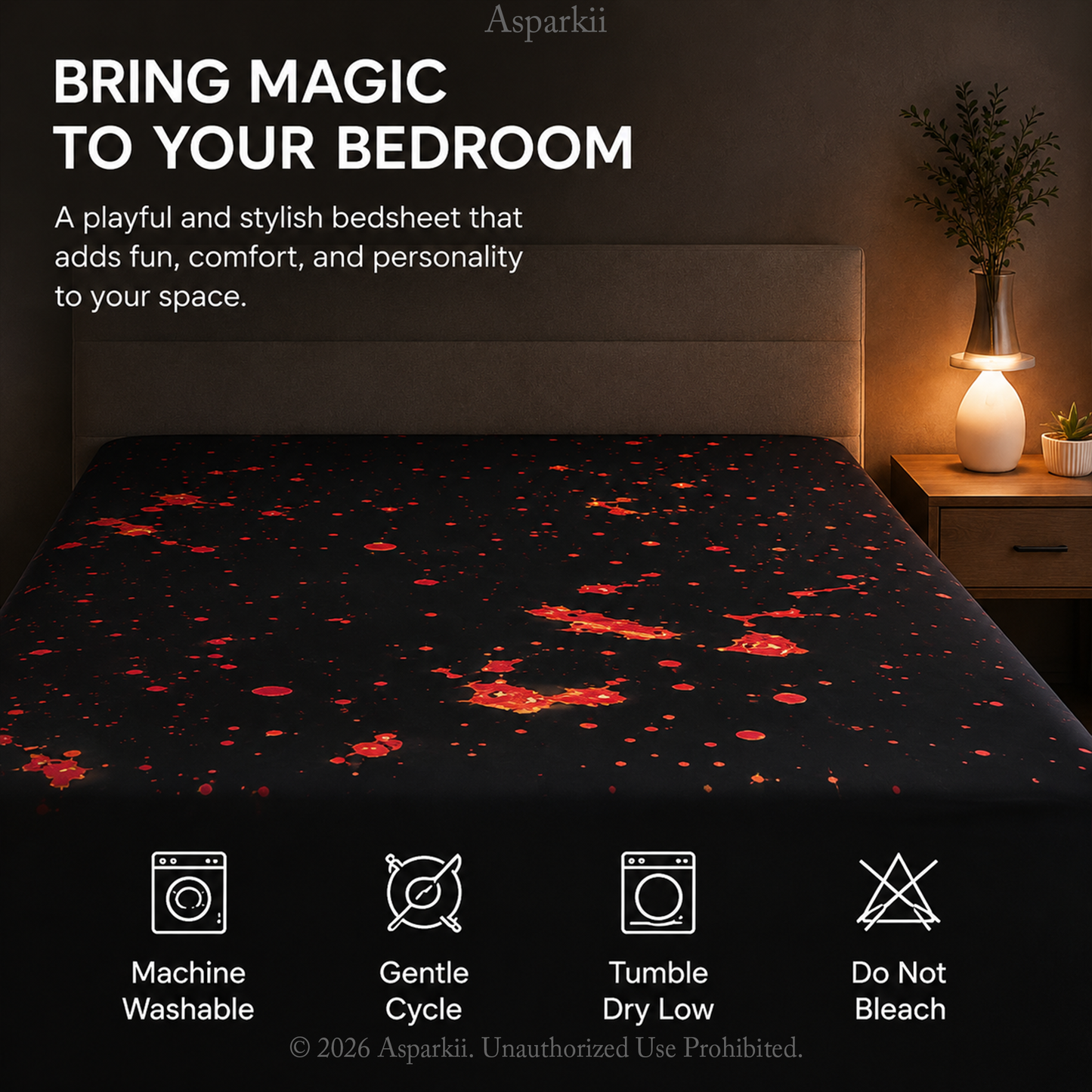 Temperature-Sensitive Color-Changing Waterproof Bed Sheet