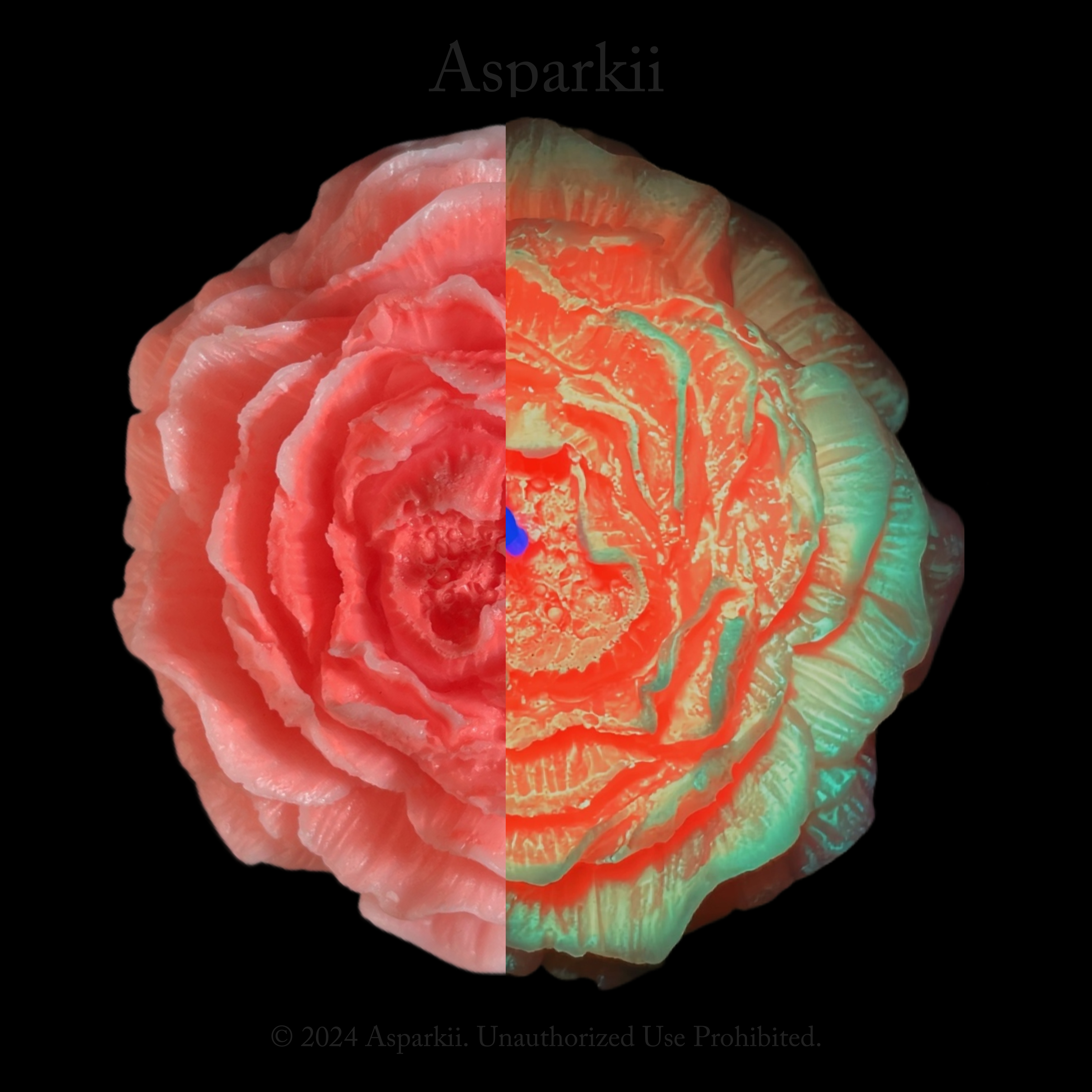 [B114] Fluorescent style Marigold Rose Low Temp Candles – Asparkii