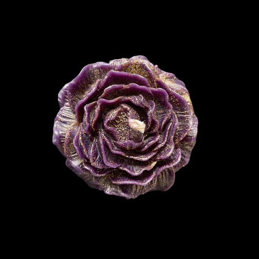 Classic style Gilded Amethyst Rose Low Temperature Candle