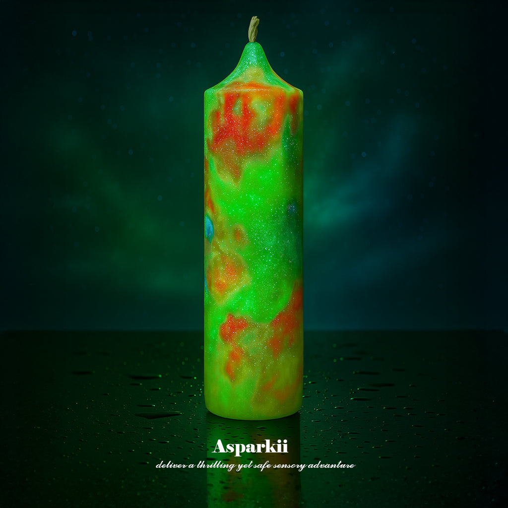 C105] Fluorescent style Dreamy Yellow Aurora Low Temp Candles