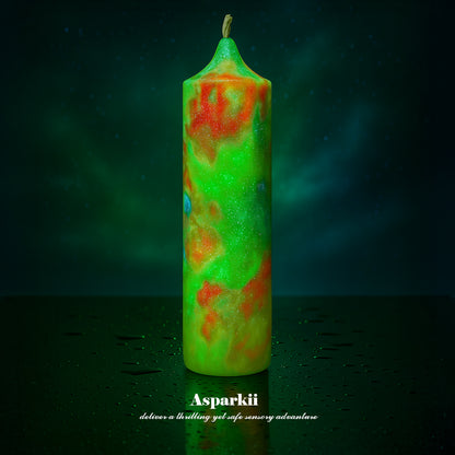 [C105] Fluorescent style Dreamy Yellow Aurora Low Temp Candles