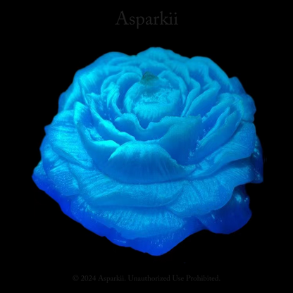 [B106] Fluorescent style  Azure Glimmer Rose LowTemp Candles