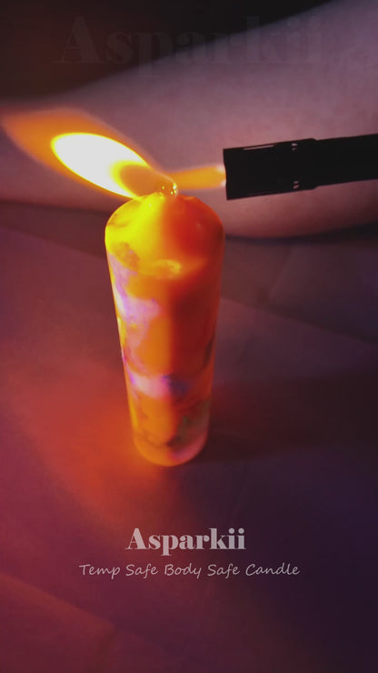 [C106] Fluorescent style Dreamy Sunset Aurora Low Temp Candles